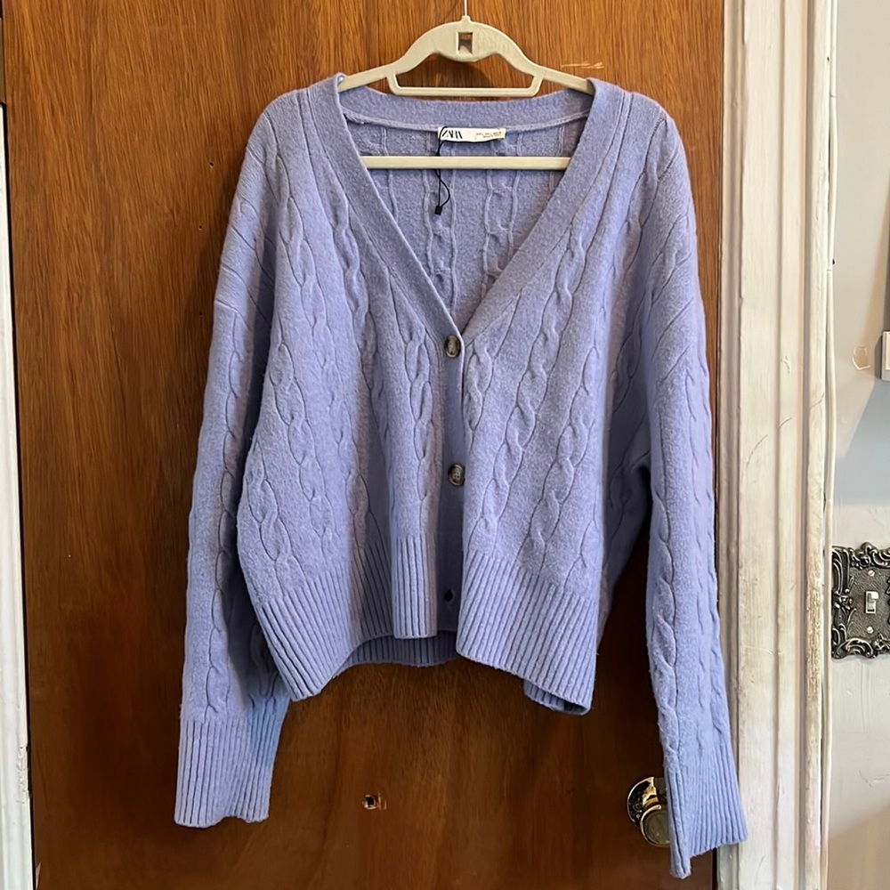 Purple Zara Cardigan: Never Worn